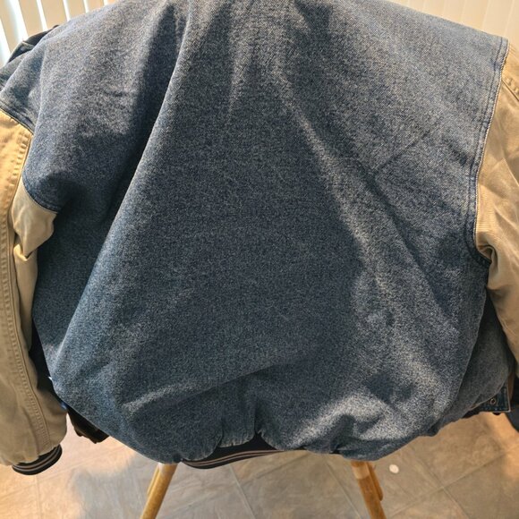 Vintage Champion 90s denim varsity bomber jacket - M - Picture 10 of 12